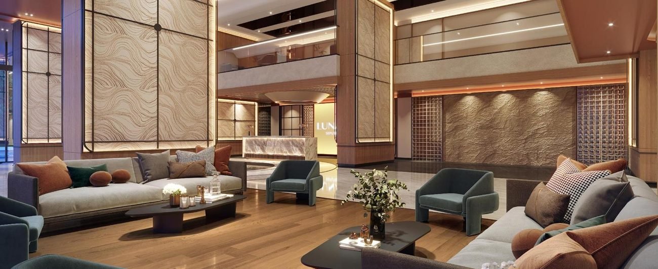Artist's impression of the double-volume grand lobby at Lunar Seputeh